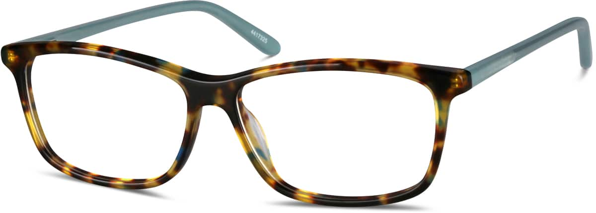 Angle view of Rectangle Glasses 4417325 in Tortoiseshell