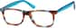 Angle view of Rectangle Glasses 4417424 in Tortoiseshell thumbnail