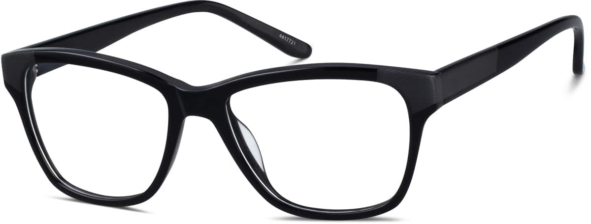 Angle view of Square Glasses 4417721 in Black