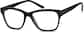 Angle view of Square Glasses 4417721 in Black thumbnail