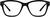 Front view of Square Glasses 4417721 in Black thumbnail