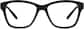 Front view of Square Glasses 4417721 in Black thumbnail