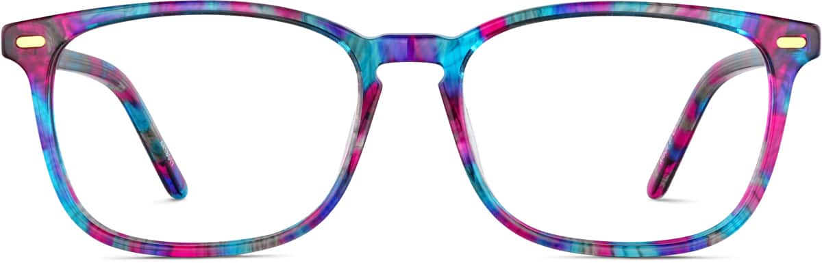 Front view of Rectangle Glasses 4418017 in Cosmic