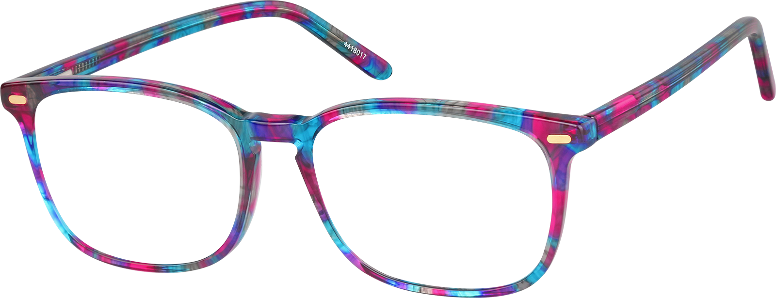 Black Rectangle Glasses #4418021 | Zenni Optical