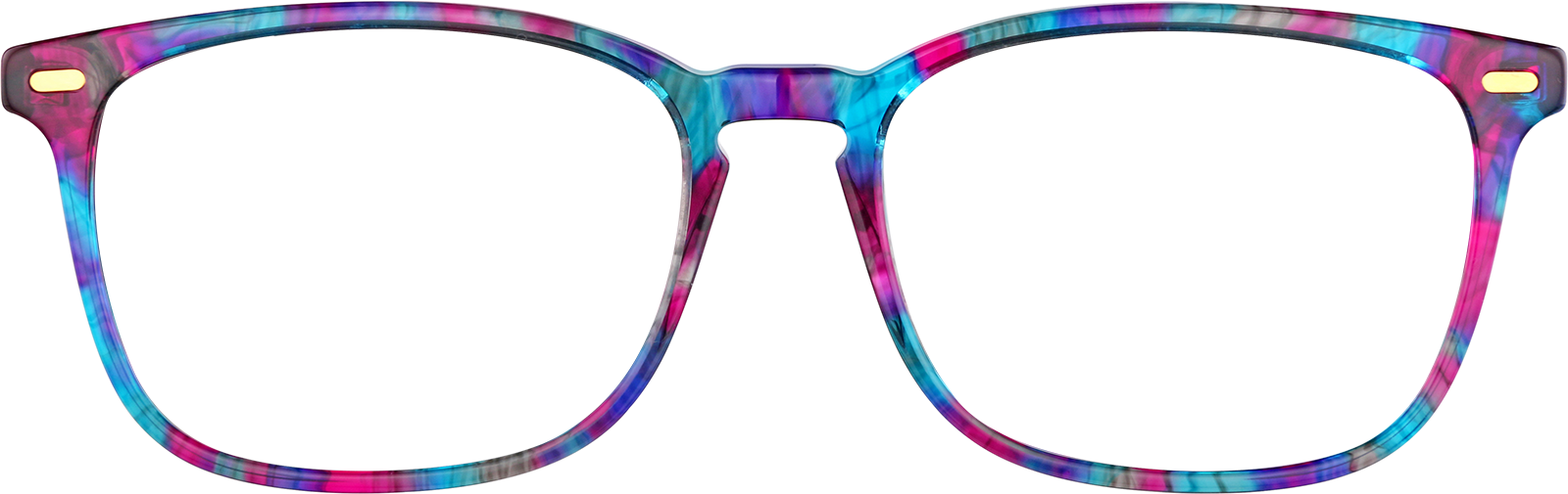 Black Rectangle Glasses #4418021 | Zenni Optical