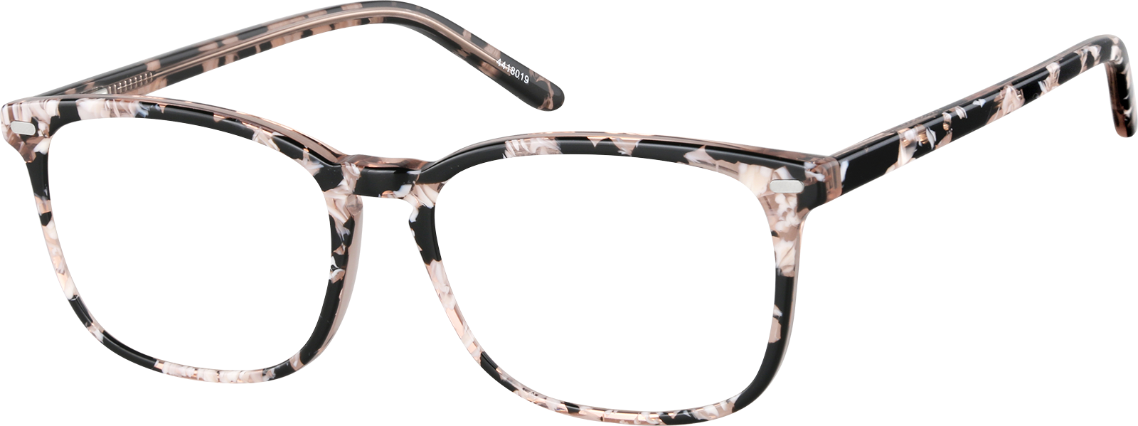Black Rectangle Glasses #4418021 | Zenni Optical