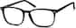 Angle view of Rectangle Glasses 4418021 in Black thumbnail