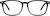 Front view of Rectangle Glasses 4418021 in Black thumbnail