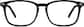 Front view of Rectangle Glasses 4418021 in Black thumbnail