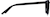 Side view of Rectangle Glasses 4418021 in Black thumbnail