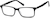 Angle view of Rectangle Glasses 4418421 in Black thumbnail