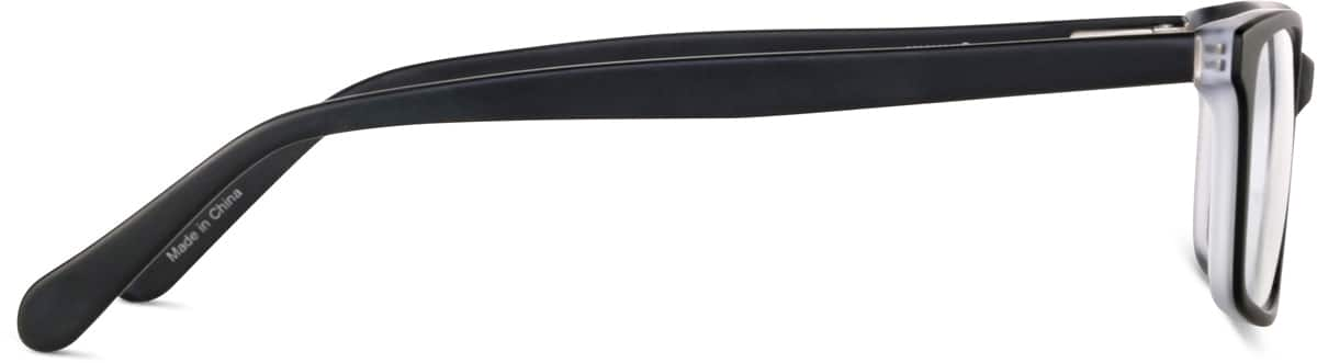 Side view of Rectangle Glasses 4418421 in Black