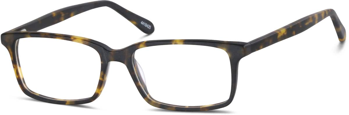 Angle view of Rectangle Glasses 4418425 in Tortoiseshell