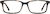 Front view of Rectangle Glasses 4418425 in Tortoiseshell thumbnail