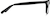 Side view of Rectangle Glasses 4418721 in Black thumbnail