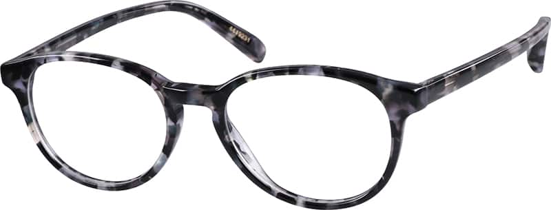Black Pei Round Eyeglasses #4419221 | Zenni Optical