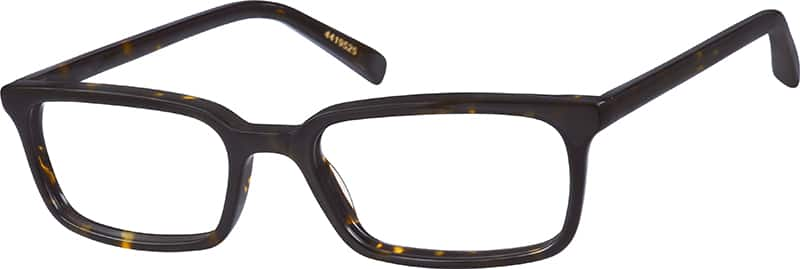 Angle view of Stone Rectangle Eyeglasses 4419525 in Tortoiseshell