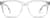 Front view of Fuller Square Eyeglasses 4419823 in Clear thumbnail