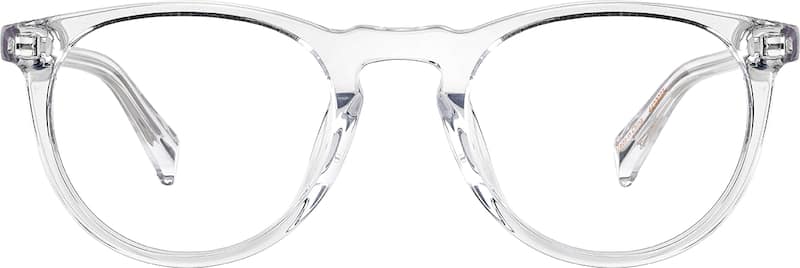 Clear Johnson Round Eyeglasses