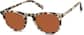 Angle view of Johnson Round Eyeglasses 4420039 in Ivory Tortoiseshell thumbnail