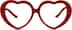 Kids' Heart-Shaped Glasses 4420118 in Red