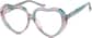 Angle view of Kids' Heart-Shaped Glasses 4420129 in Pattern thumbnail
