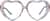 Front view of Kids' Heart-Shaped Glasses 4420129 in Pattern thumbnail
