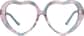 Front view of Kids' Heart-Shaped Glasses 4420129 in Pattern thumbnail