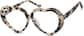 Angle view of Kids' Heart-Shaped Glasses 4420135 in Ivory Tortoiseshell thumbnail