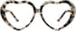 Front view of Kids' Heart-Shaped Glasses 4420135 in Ivory Tortoiseshell thumbnail