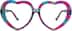 Kids' Heart-Shaped Glasses 4420139 in Blue Raspberry