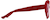 Side view of Heart-Shaped Glasses 4420218 in Red thumbnail