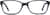 Front view of Rectangle Glasses 4420317 in Purple thumbnail