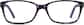 Front view of Rectangle Glasses 4420317 in Purple thumbnail