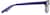 Side view of Rectangle Glasses 4420317 in Purple thumbnail