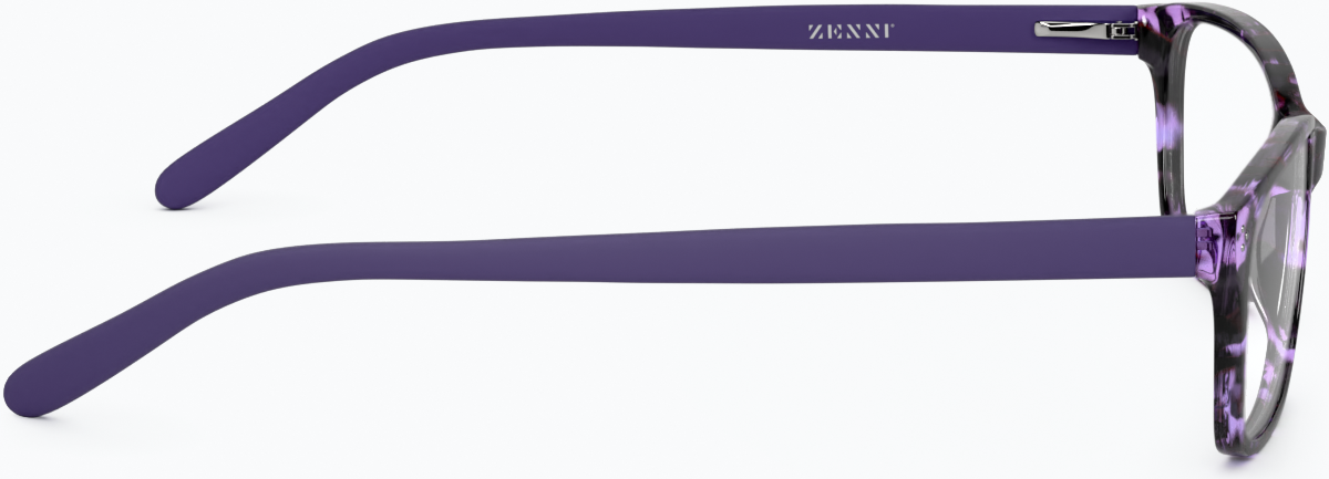 Side view of Rectangle Glasses 4420317 in Purple thumbnail
