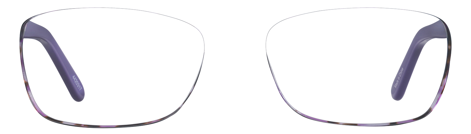 Purple Rectangle Glasses #4420317 | Zenni Optical