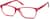 Angle view of Rectangle Glasses 4420318 in Red thumbnail