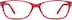 Rectangle Glasses 4420318 in Red