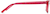 Side view of Rectangle Glasses 4420318 in Red thumbnail