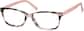 Angle view of Rectangle Glasses 4420319 in Pink thumbnail