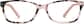 Front view of Rectangle Glasses 4420319 in Pink thumbnail