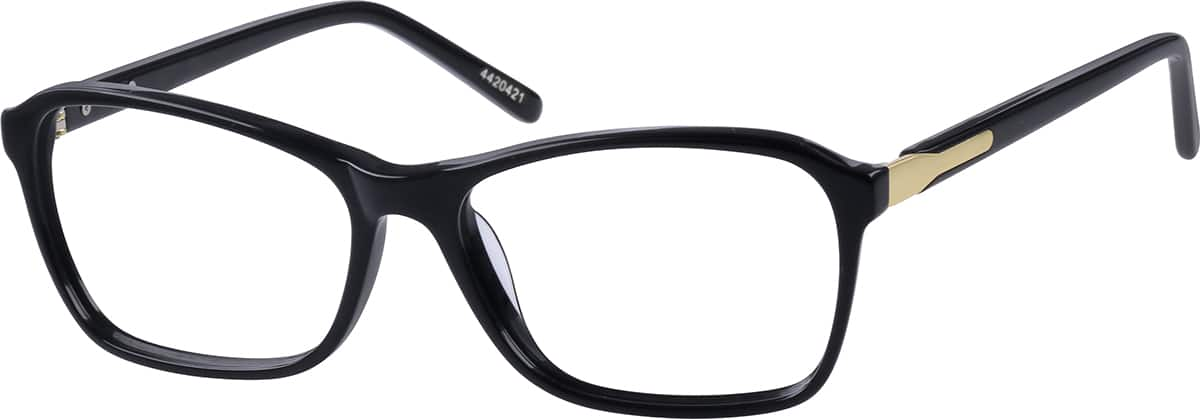 Angle view of Square Glasses 4420421 in Black