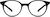Front view of Round Glasses 4420721 in Black thumbnail