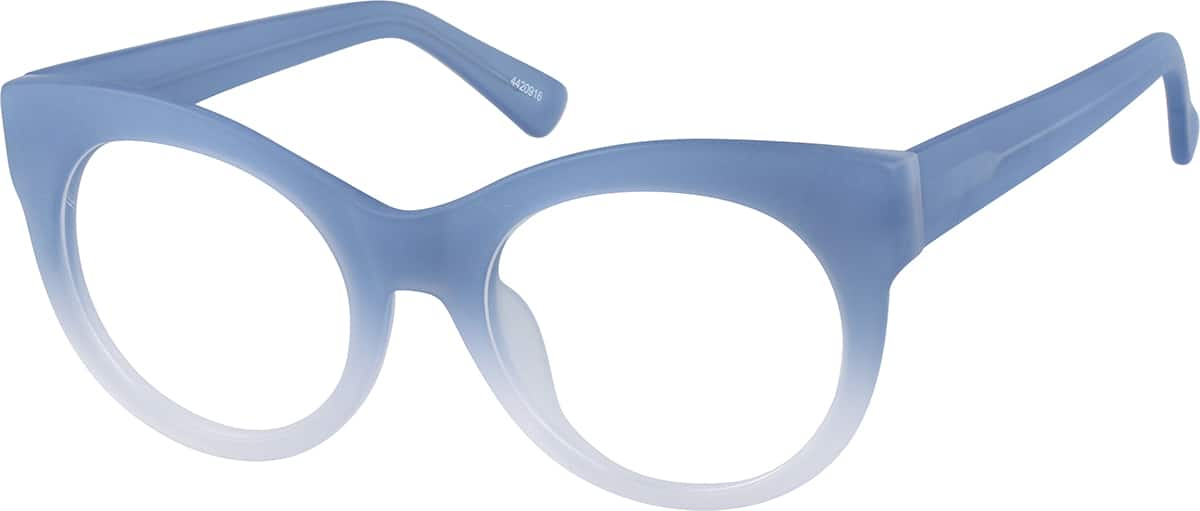 Angle view of Venice Cat-Eye Sunglasses 4420916 in Blue