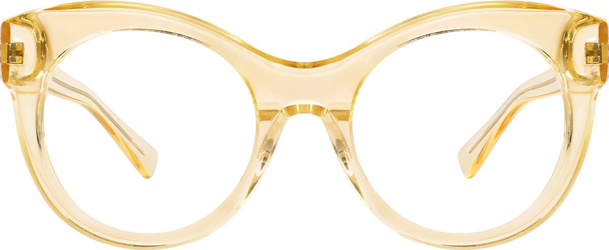 yellow cat eye sunglasses