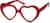 Angle view of I Love SF 4421018 in Red thumbnail