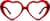 Front view of I Love SF 4421018 in Red thumbnail