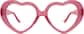 Front view of I Love SF Glasses 4421019 in Pink thumbnail