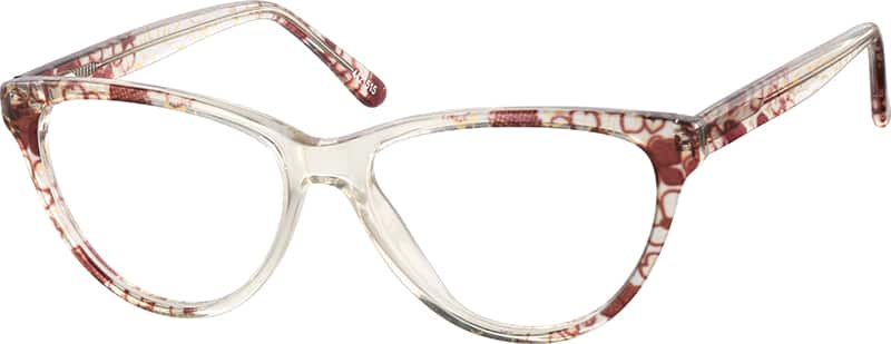 Angle view of Cat-Eye Glasses 4421515 in Brown